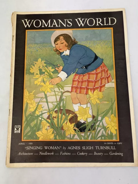 April 1935 Woman's World Home Making Stories Health Humor Great Fashion And Ads!