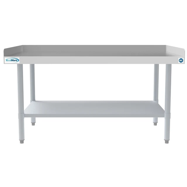 30" X 48" 16-Gauge Stainless Steel Equipment Stand With Galvanized Undershelf,