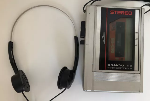 Sanyo M-G8 service original stereo walkman tape player READ DESCRIPTION