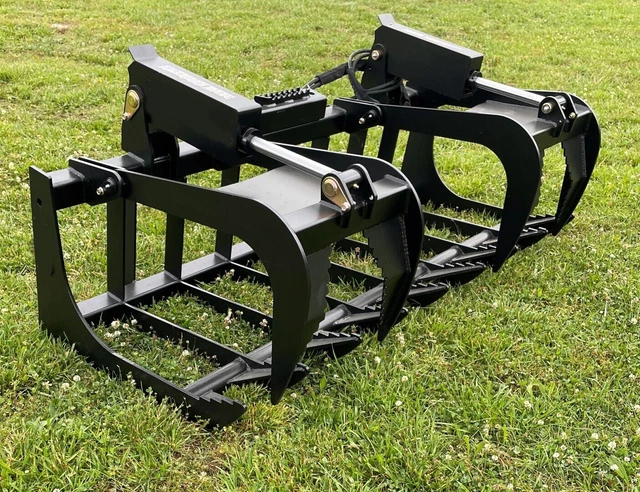 72" Heavy Duty Skid Steer Dual Root/Brush/Log Grapple Quick Attach FREE SHIPPING 72" Heavy Duty Skid Steer Dual Root/Brush/Log Grapple Quick Attach FREE SHIPPING