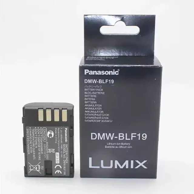 1pc DMW-BLF19 1860mAh Battery For Panasonic Lumix G9, GH5S, GH5, GH4, GH3 Camera