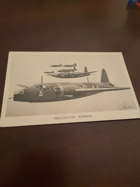 Old Postcard "Wellington " Bombers (Valentines)