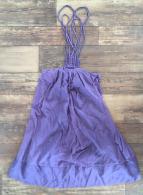 Victoria's Secret Purple Bra Top Silk Dress - Small