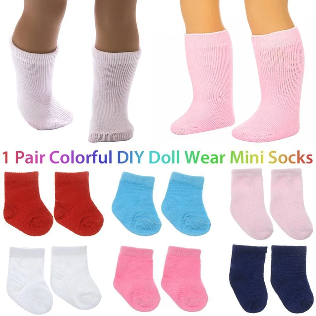 TOYS BABY CLOTHES Fit 18 Inch/43cm Doll Wear Sports Stocking Mini Socks