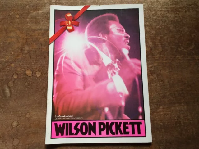 "Wilson Pickett" Tourbook Japan Tour 1974 Program Booklet