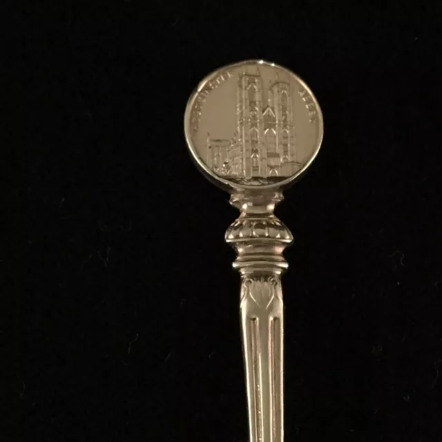 1928 Solid Silver Veaghton & Sons Westminster Abbey Souvenir Spoon 3