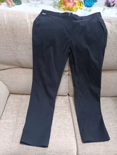 Craghoppers Ladies Kiwi Pro Stretch Walking/Hiking Trousers Black Uk 16 R Black