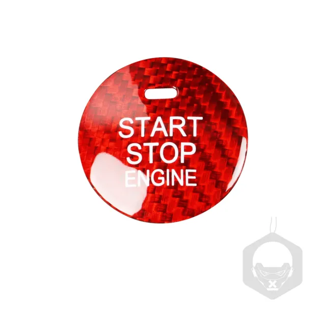 Kohlefaser Automotor Start Stop Knopf Zünd Aufkleber für Mazda CX-8 Axela MX-5 B