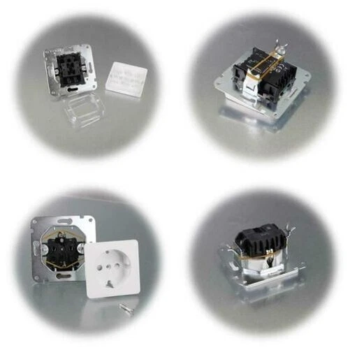 Delphi Commutateur de Programme Blanc, Prises, Variateur & Avec Cadre Flush 3