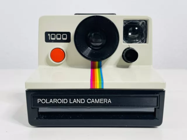Polaroid 1000 Red Button Vintage Instant Camera 3