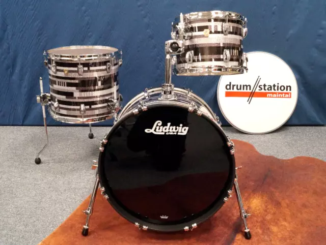 Ludwig USA Classic Maple Shellset IN " Digital Nero Sparkle " - 20, 12, 15 "