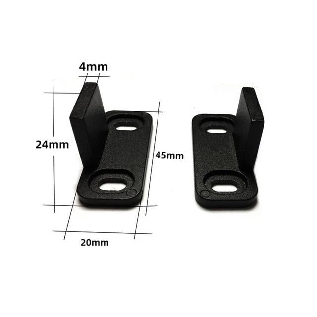 2 Pc X Barn Door Guides Adjustable Stay Roller For Bottom Sliding Door Lot 7