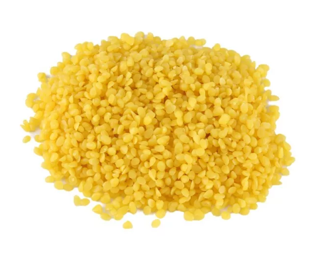 Beeswax Pellets 100% Pure Organic FREE ALMOND OIL>500g Bees Wax AUSSIE SELLER