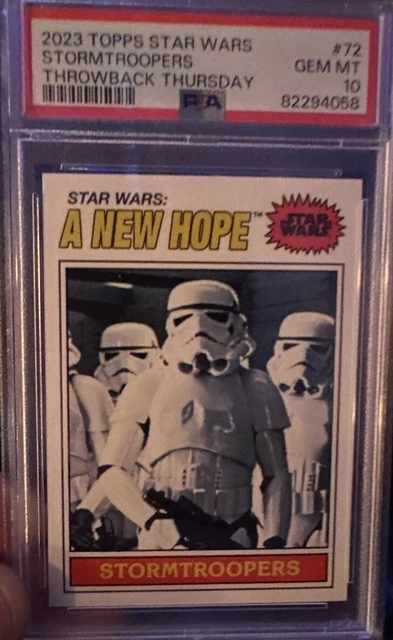 2023 Topps Star Wars Throwback Thursday # 72  Stormtroopers  Psa 10 Mint