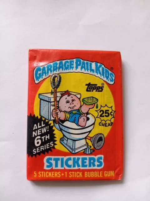 Garbage Pail Kids card pack - Series 6 Unopened - Topps - Bubble Gum - Rare GPK
