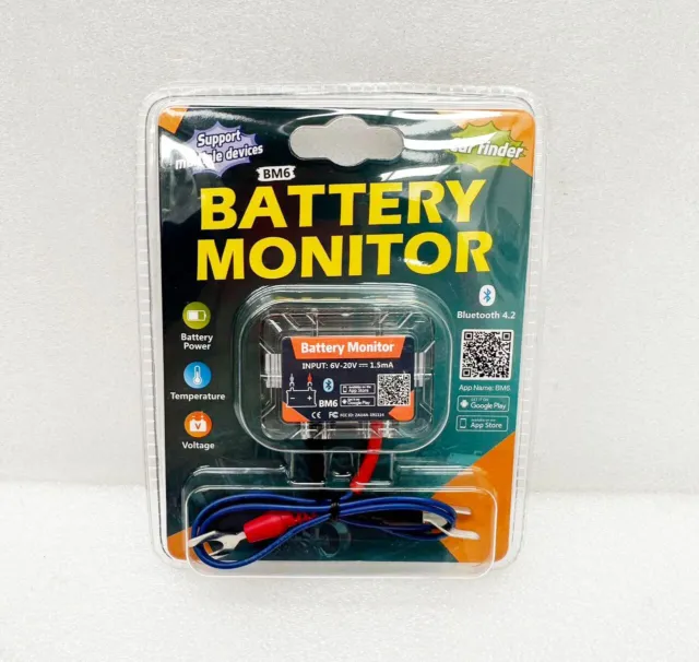 BM6 12V Car Battery Monitor Bluetooth Meter Tester Tools f iOS & Android   BM2 2