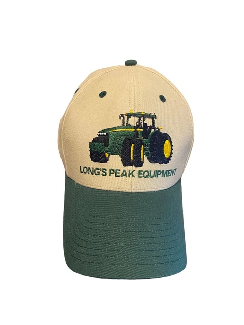 John deere embroided long peak equipment longmont co adjustable strap hat