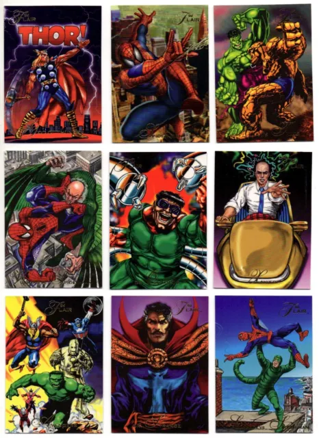 1994 Fleer Flair Marvel X-Men Base Card You Pick Finish Your Set Venom Deadpool