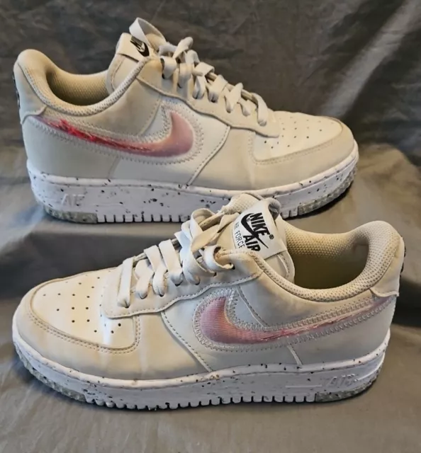 Nike Air Force 1 Crater Pink Prime White Grey DH0927-002 Womens 5.5 Shoes