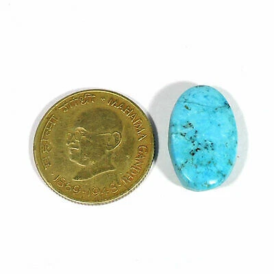 Ring Size 12.10Cts Natural Turquoise Oval Cabochon Untreated Loose Gemstone d953