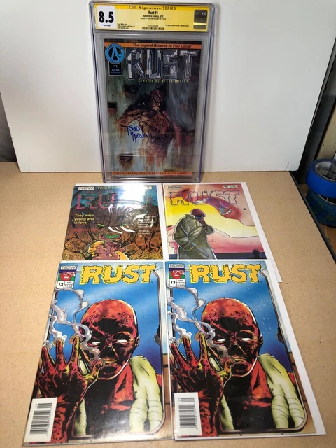 RUST #1 CGC-SS 8.5 SIGNED BY TODD MCFARLANE  1st SPAWN AD Lot W/ Issues 5,10,15
