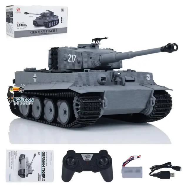 Taigen 1/24 RC Battle Tank Tiger I Remote Control Military Tanks Infrared Combat 3