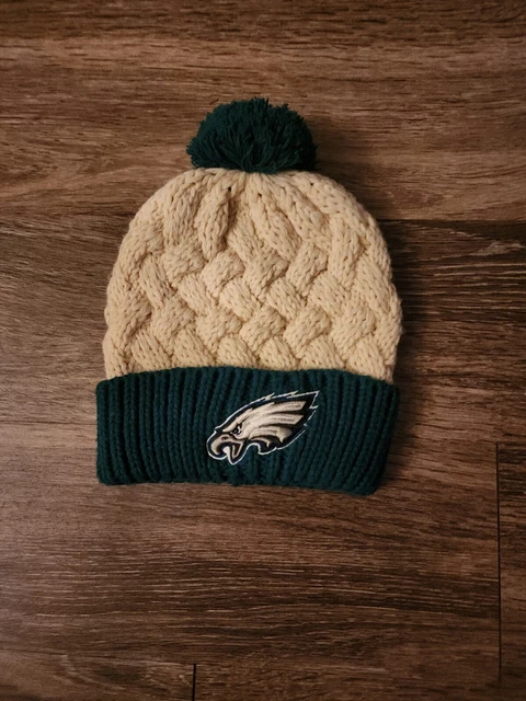 Philadelphia Eagles Womens Knitted Cap Beanie Hat NFL Pom Pom Tailgate