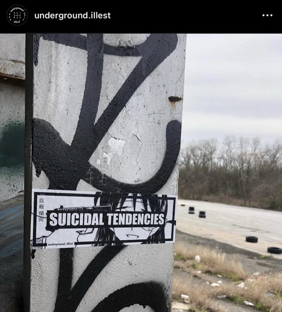 Underground Illest Suicidal Tendencies Car Stickers Decals jdm Slap Anime