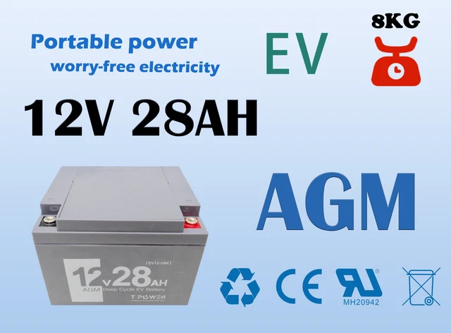 Reliable 12V 28AH EV Sealed Lead-Acid Battery – Long-lasting Power Supply