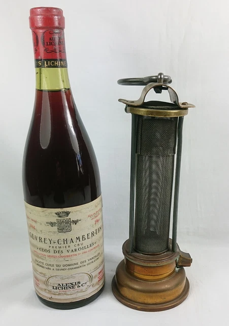 Rare Unmarked Antique Davey Style Gauze Miners Lamp