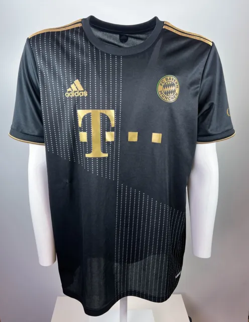 Adidas FC Bayern München  Fussball Trikot Kimmich Saison 2021/2022 schwarz Gr.L