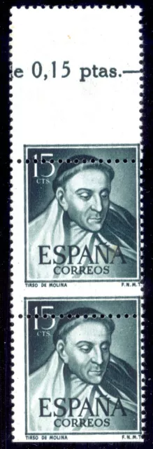 ERROR !!! 1950 EDIF. 1073 - Tirso de Molina ** - SPAIN ESPANA SPANIEN ESPAGNE