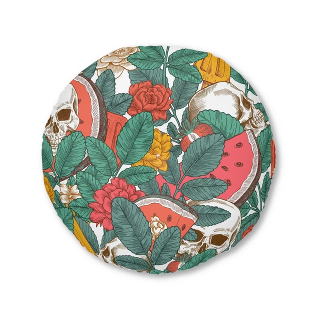 Tufted Floor Pillow, Round
