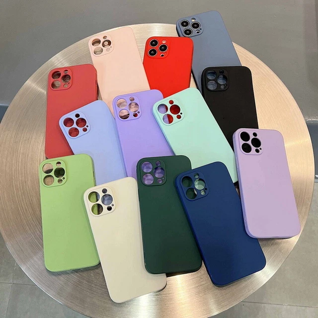 For Apple iPhone 14 13 Pro Max 12 11 XS X XR 8 7 Silicone Rubber Soft Case Cover
