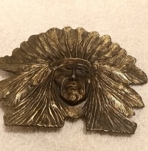 Vintage Indian Chief Belt Buckle