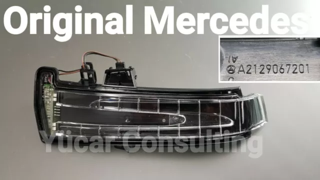 Original Mercedes Zusatzblinker Spiegelblinker links A2129067201 W212 W204 W176