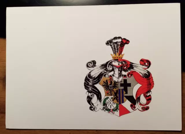VDSt Leipzig / Verein Deutscher Studenten - Wappen / Karte - Studentika