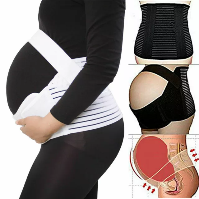 Pregnancy Maternity Belt Lumbar Back Support Waist Band Belly Bump Brace Strap