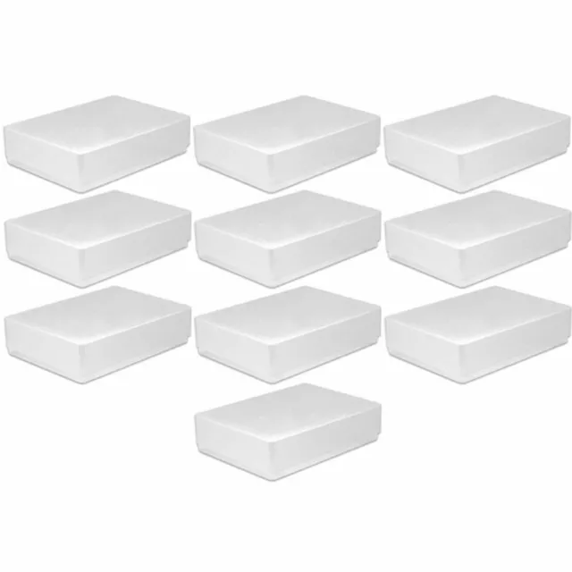 Smart Storemaster Premium Clear Plastic Storage Boxes Box & Lids