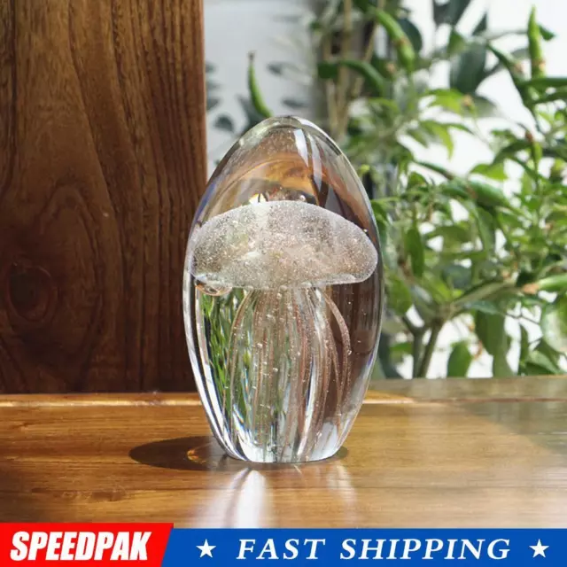 Resin Jellyfish Crystal Glass Jellyfish Paperweight Jellyfish Creatures