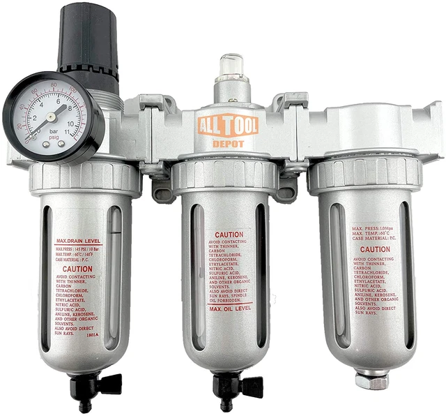 1/2" NPT MID FLOW Filter Regulator Coalescing Desiccant Dryer System for Compres