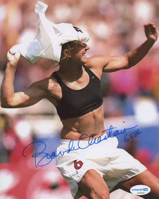 Brandi Chastain Signed 8X10 Photo Usa Women's Soccer Uswnt 1999 C World Cup Acoa 2