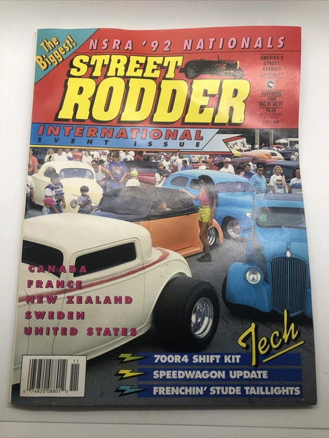 Street Rodder 1992 Nov - 700R4 Tech, Frenching Taillights, Making Brakelines