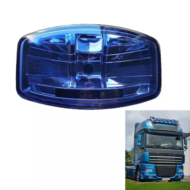 4x Spot Lights+LEDs For Volvo Scania DAF MAN Truck 24v Jumbo Oval BLACK Fog Lamp