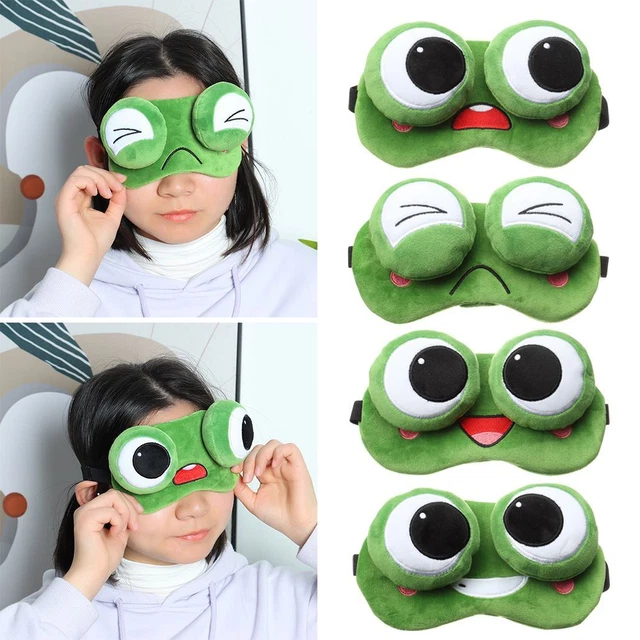 de nuit de sommeil Masque pour les yeux de grenouille Pansements oculaires