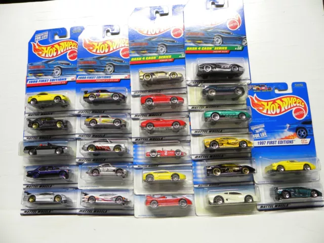 Hot Wheels - Lamborghini, Mercedes, Jaguar, Ferrari, Porsche - 24 cars