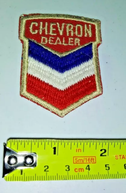 VINTAGE Embroidered Automotive Gasoline Patch UNUSED - CHEVRON DEALER