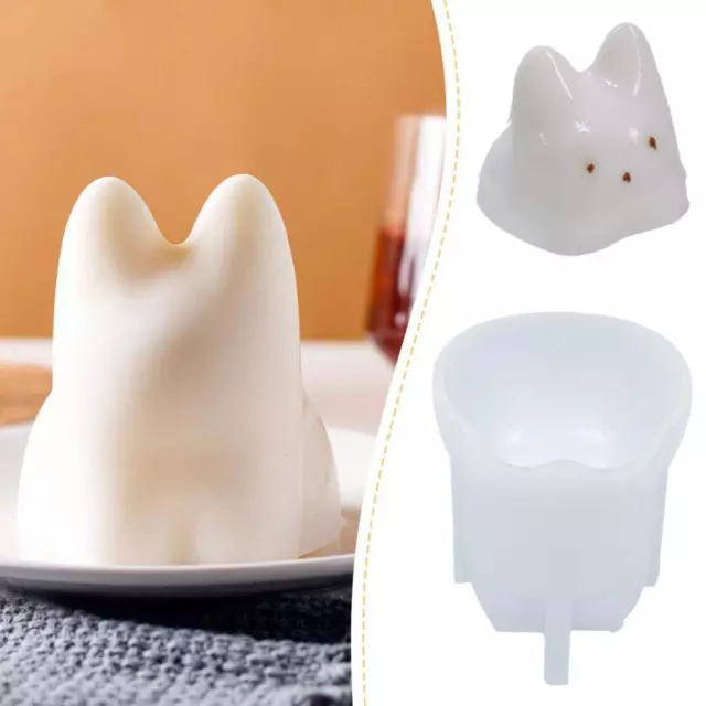 Stampo candela gatto 3D silicone fai da te torta mousse gelatina budino gel caldo silice FANTASTICO