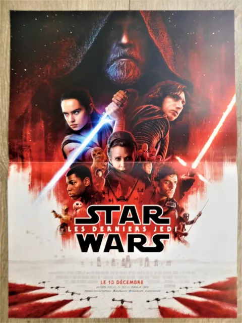 Star Wars Derniers Jedi Affiche ORIGINALE 40x60cm *15"23" 2017 Mark Hamill