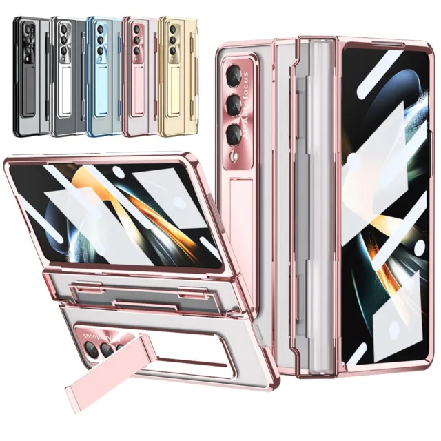 For Samsung Galaxy Z Fold 5/4/3 Shockproof Stand Hinge Case Cover Screen Film
